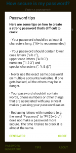 Get tips on how to make your password secure